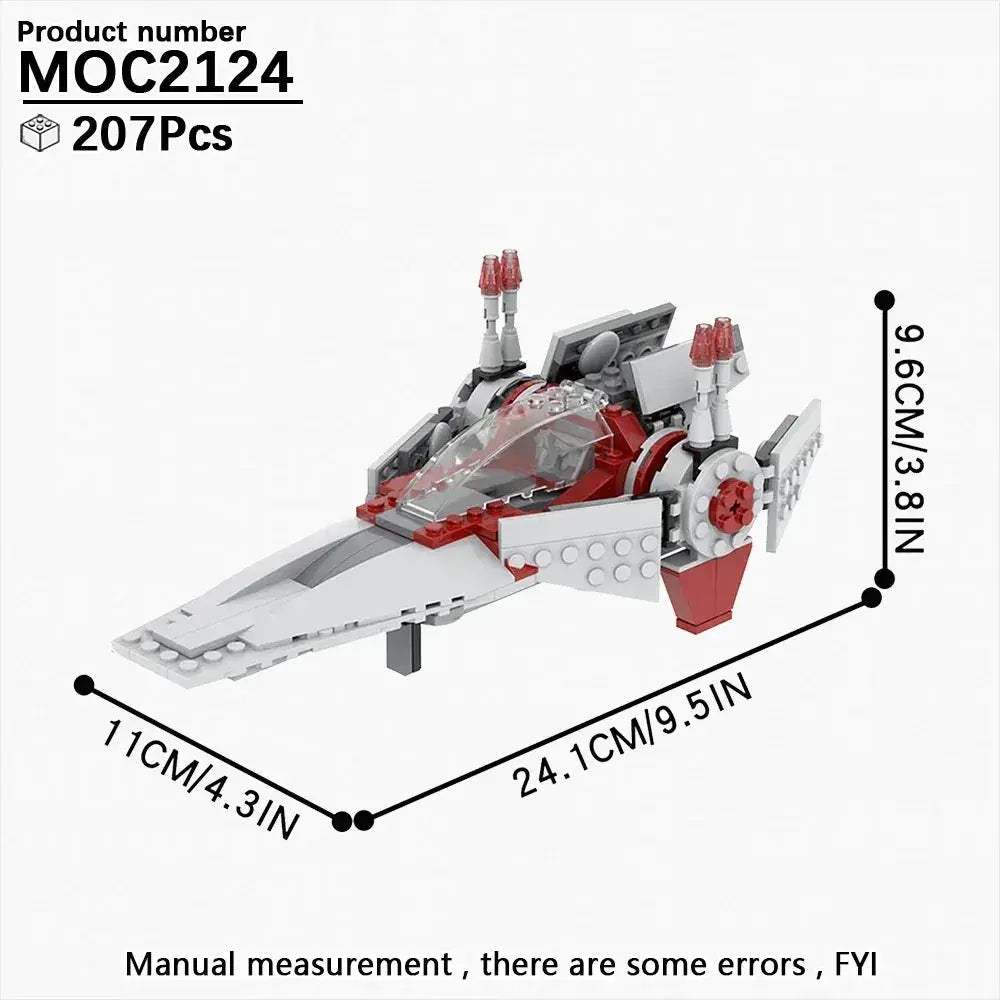 Space Wars Fighter Building Blocks Set For Realistic Dioramas - ToylandEU