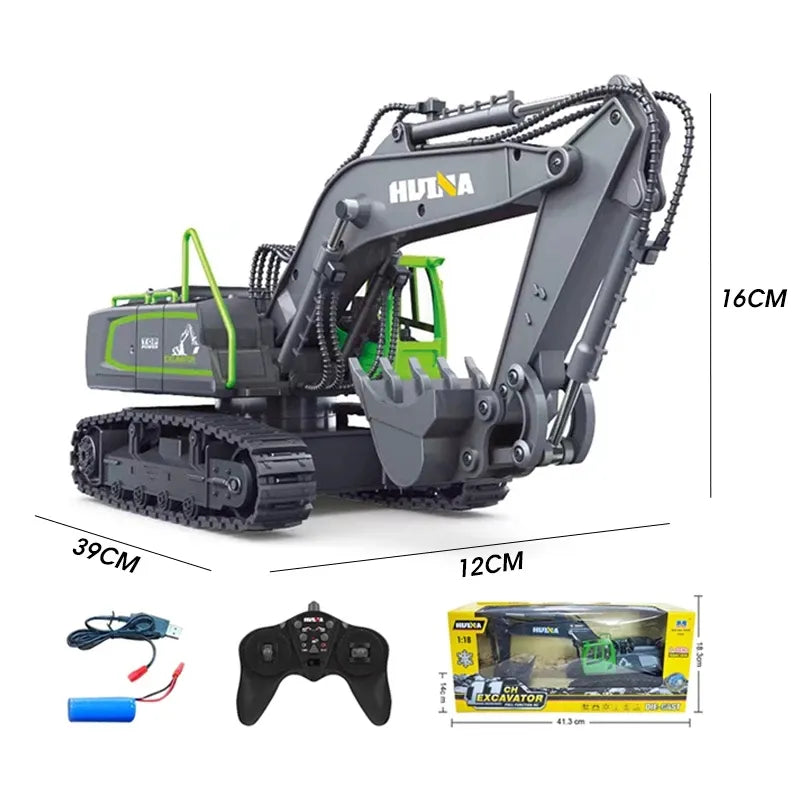 1593 1558 RC Engineering Truck Machine 2.4G Remote Control Excavator - ToylandEU