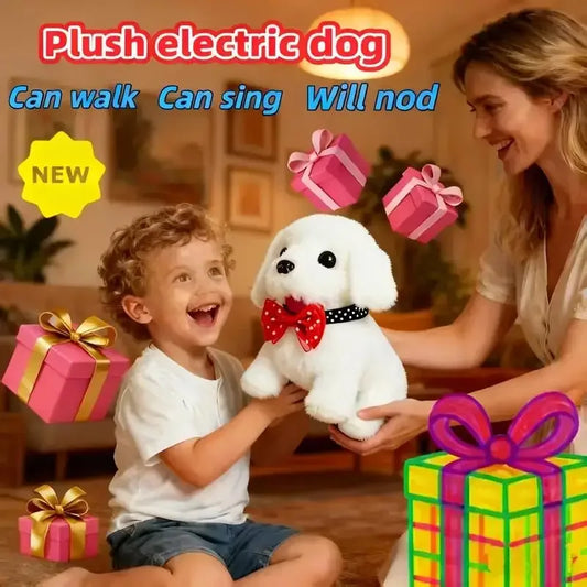 Interactive Plush Dog Toy Walking Robot Pet For Kids - ToylandEU