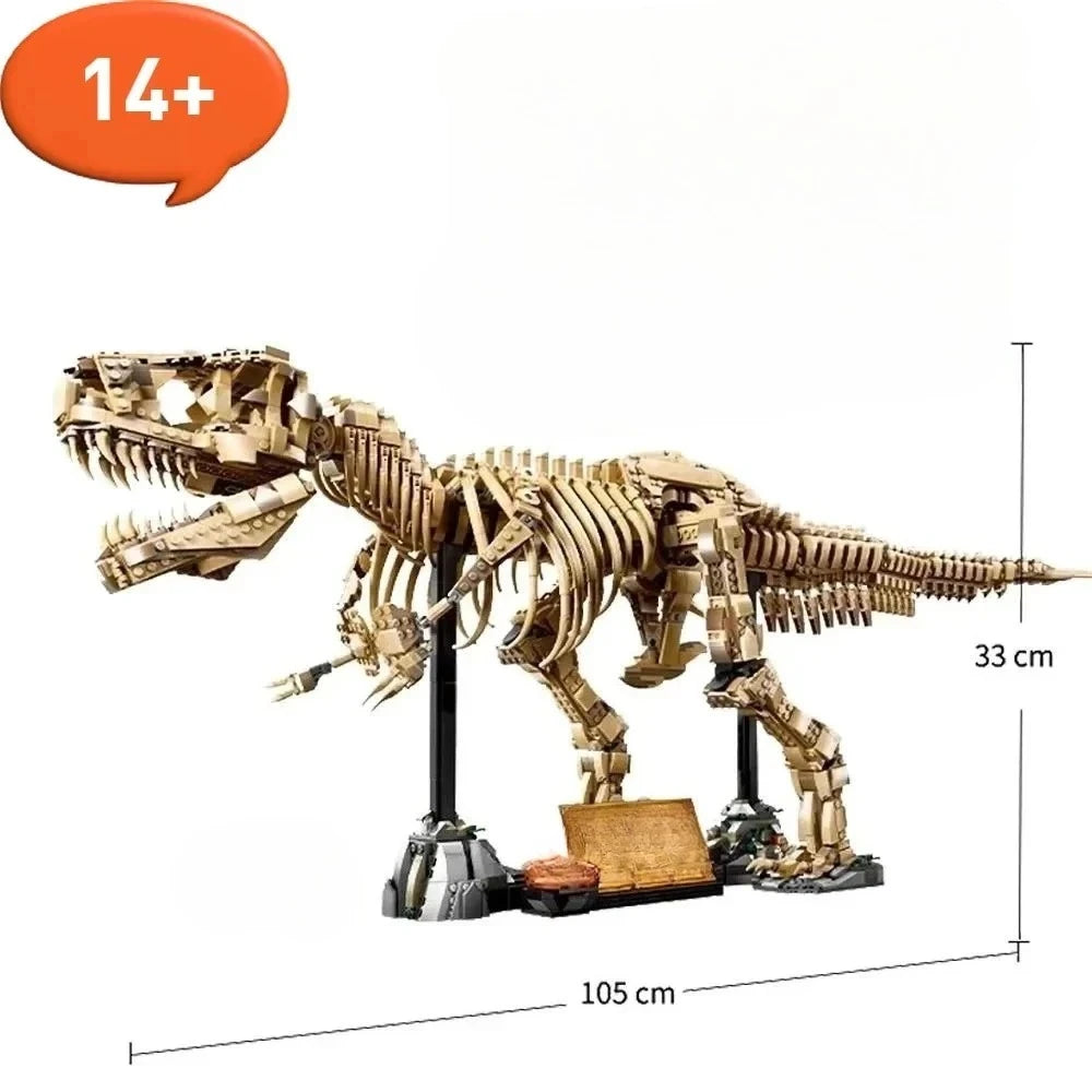 Building Block Set | Tyrannosaurus Rex Skeleton | 3145 Pieces | LEGO Compatible