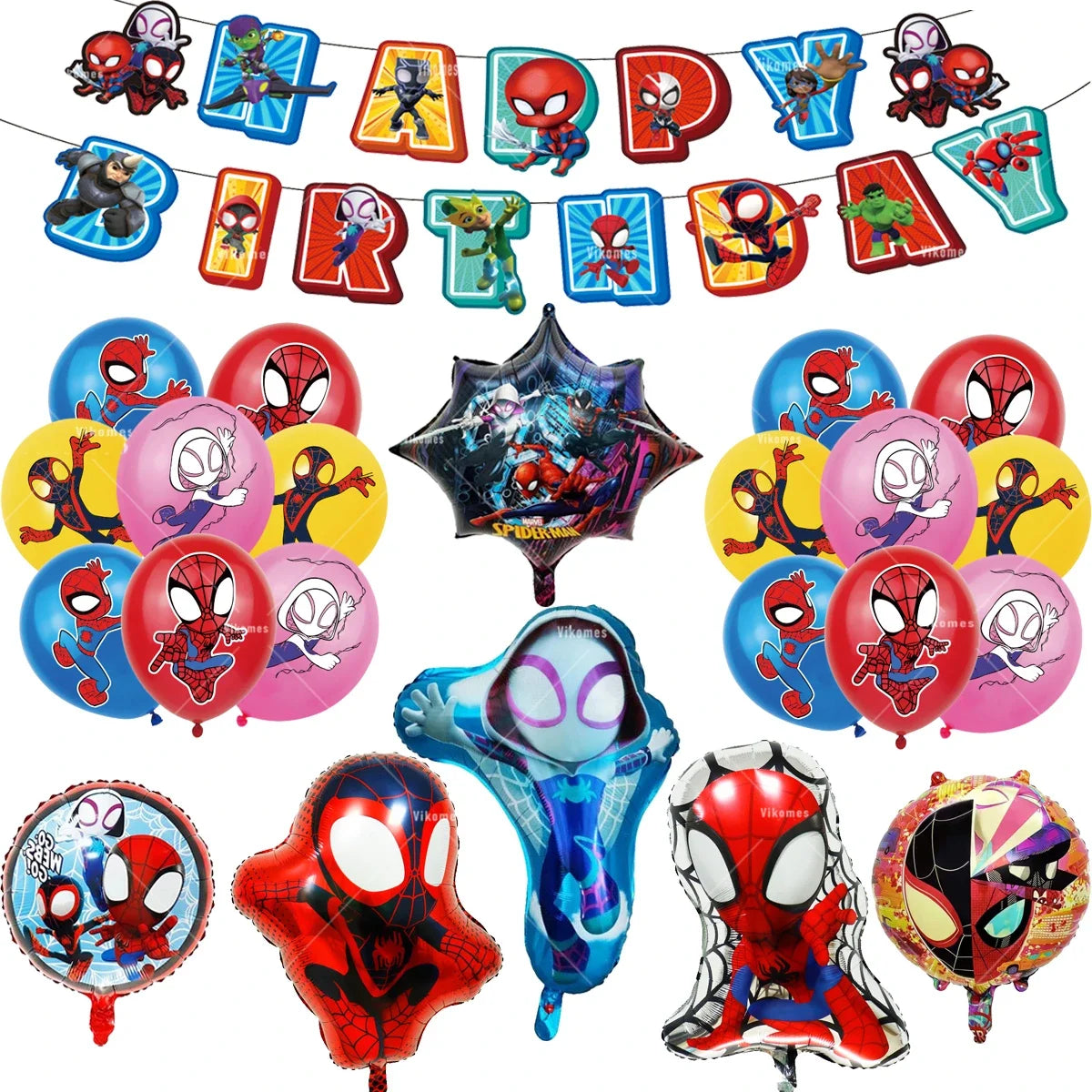 Balloon | Spider Web Friends Theme | Latex Balloon | 1Pc