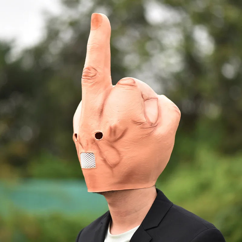 Latex Mask | Middle Finger Design | Toylandeu™