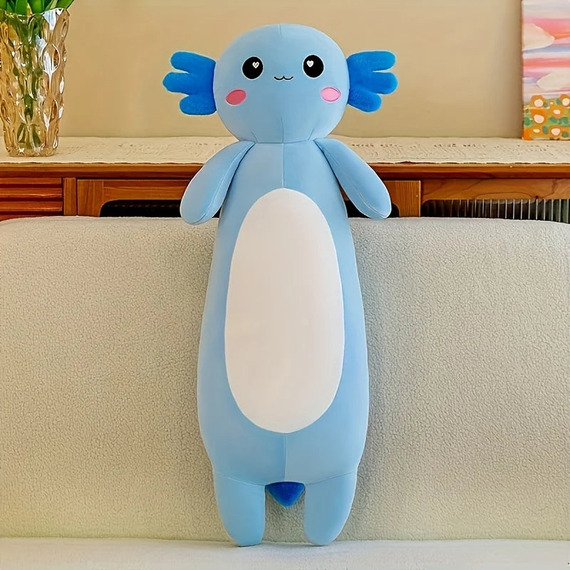 Pink Axolotl Plush Pillow Throw Toy For Cozy Comfort