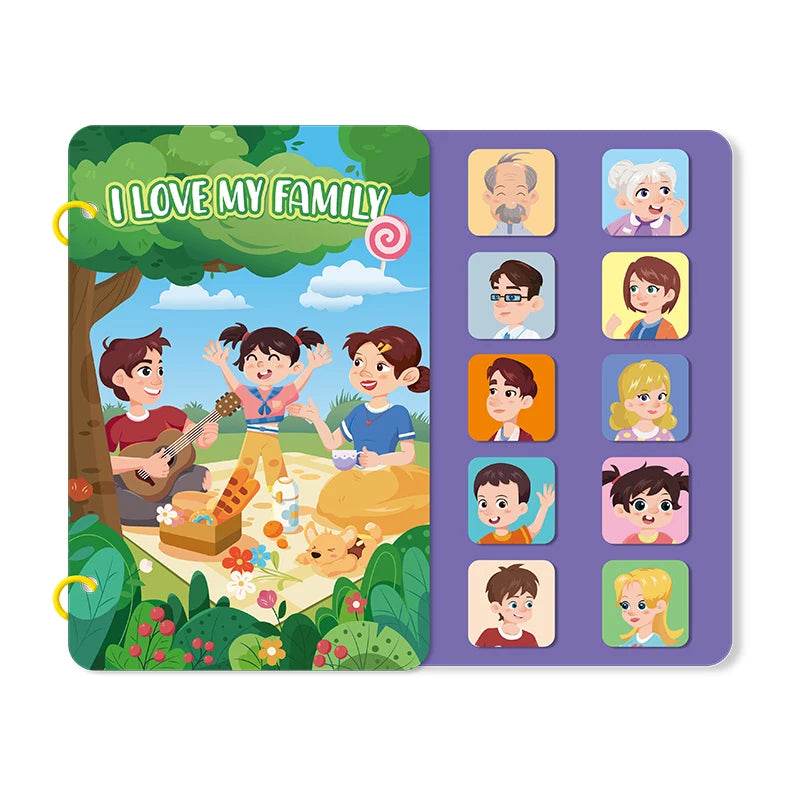 Children Early Education Quiet Busy Paste a Book Baby DIY Puzzle Sticker Montessori Toy Portable Educational Toy Sticker Book - ToylandEU