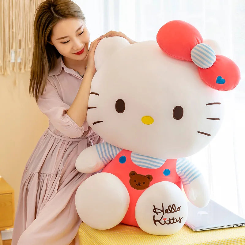 30-60cm Big Size Cute Hello Kt Plush Kawaii Sanrio Kitty Plush Doll - ToylandEU