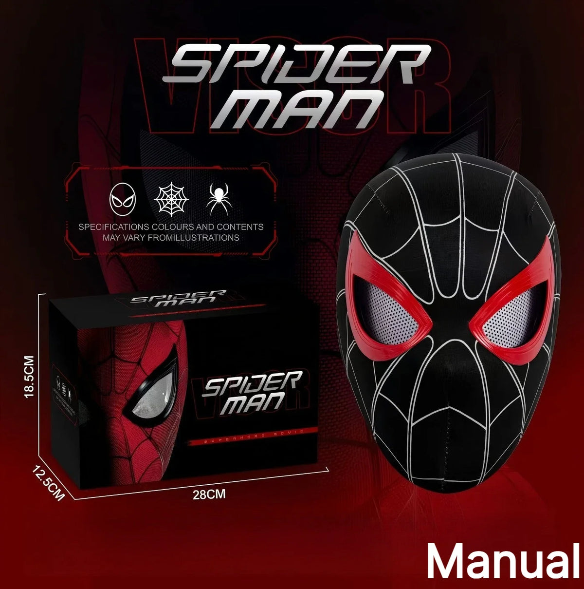 Spider-Man Mask | 1:1 Scale | Electronic Eyes | Miles Morales