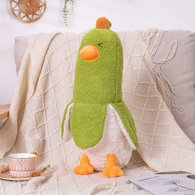 Banana Duck Plush Pillow | Soft Plush Material | Back Support Cushion | One Size