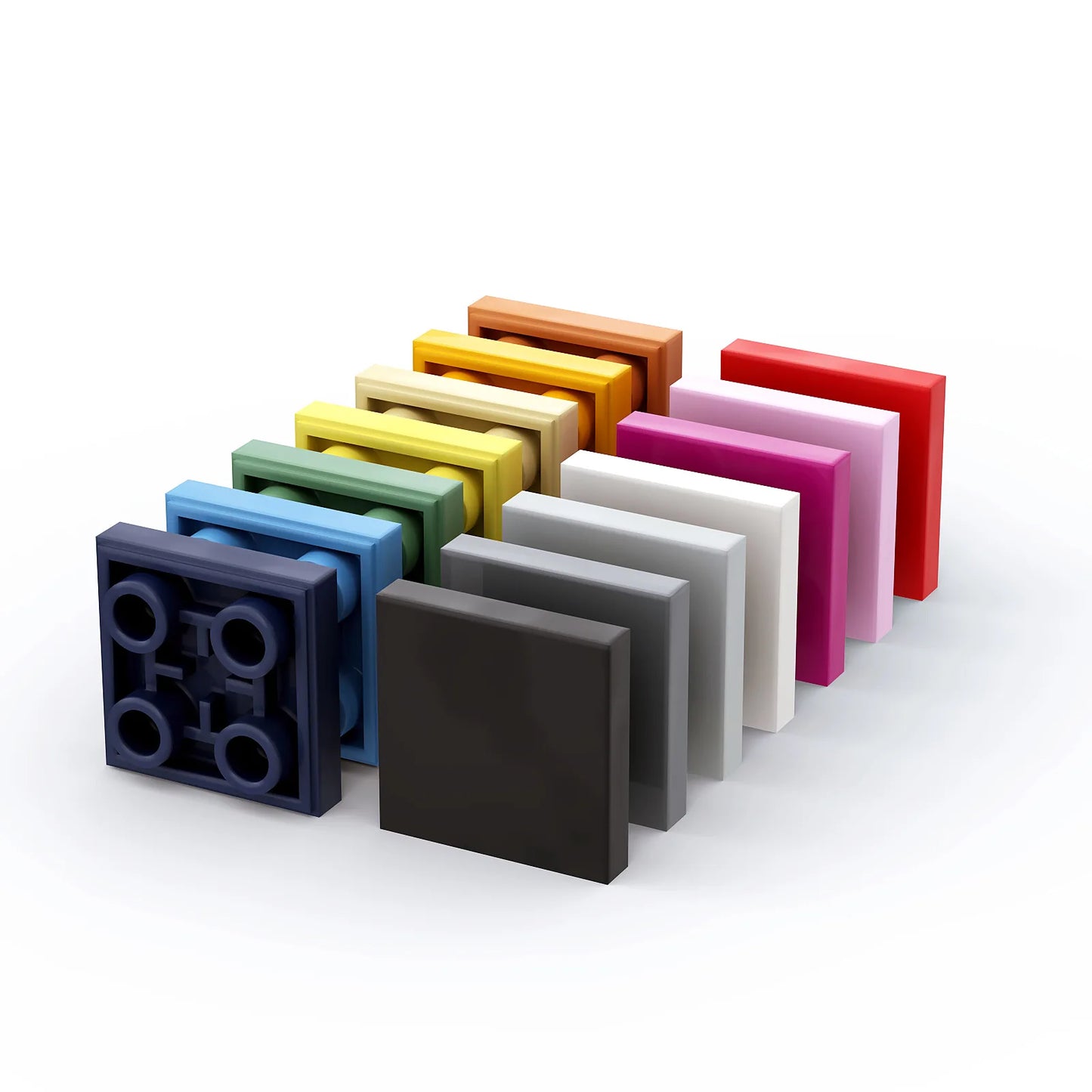Lego Compatible Bricks | Tile Modified 2x2 Inverted | Part 11203 100 Pieces