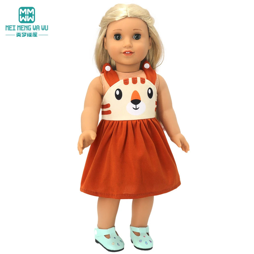 Stylish  Gauze Dress for 45cm American Toy Doll - ToylandEU