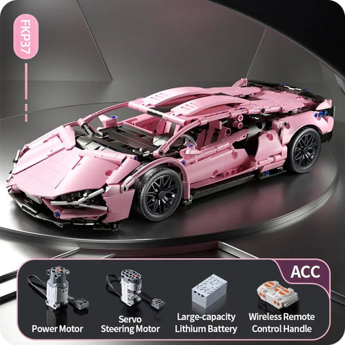 Highly Detailed Technical Racing Car Model Building Blocks - Electric Version Available ToylandEU.com Toyland EU