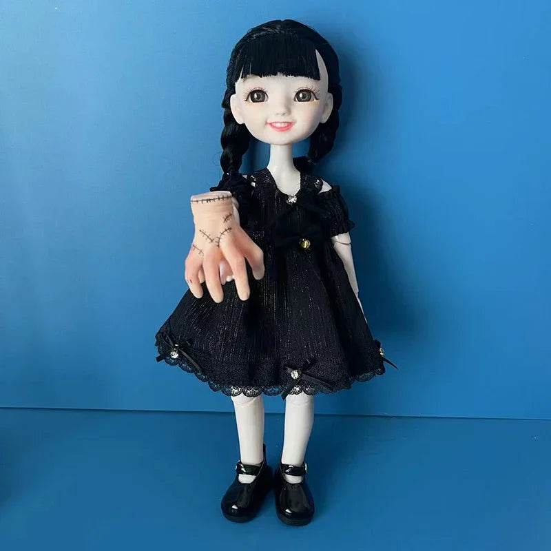 Fashion 1/6 Bjd Doll Black Braid 30cm with Multiple Joints Girls Kids Toy - ToylandEU