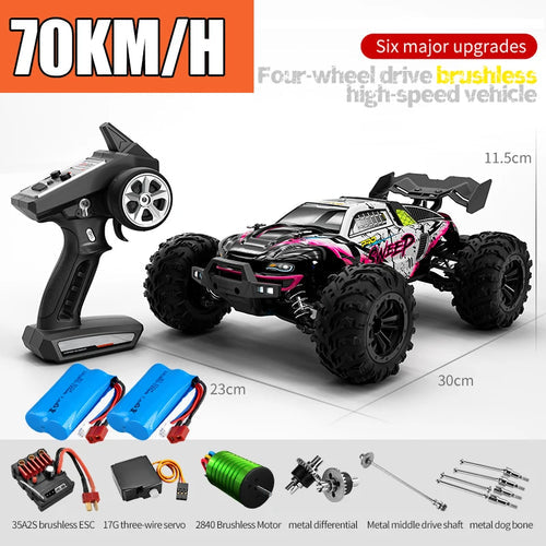 Rc Car Off Road 4x4 High Speed 75KM/H Remote Control Car With LED ToylandEU.com Toyland EU