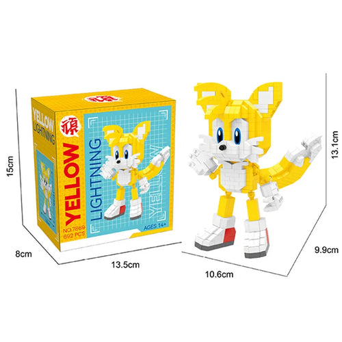 Sonic The Hedgehog  Building Blocks Action Figure Toy ToylandEU.com Toyland EU