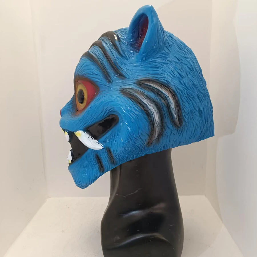 Cosplay Mask | Derpy Tiger | Latex Material | Adult Unisex