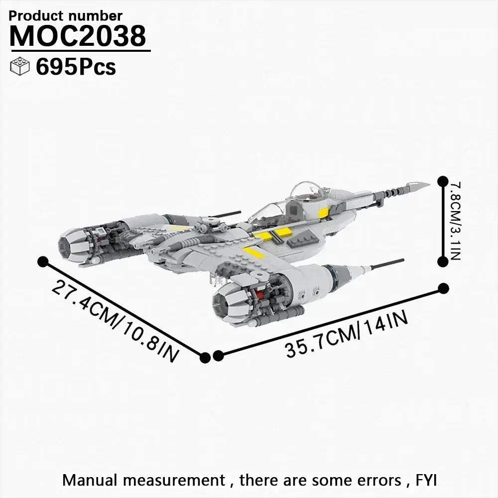 Space Wars Fighter Building Blocks Set For Realistic Dioramas - ToylandEU