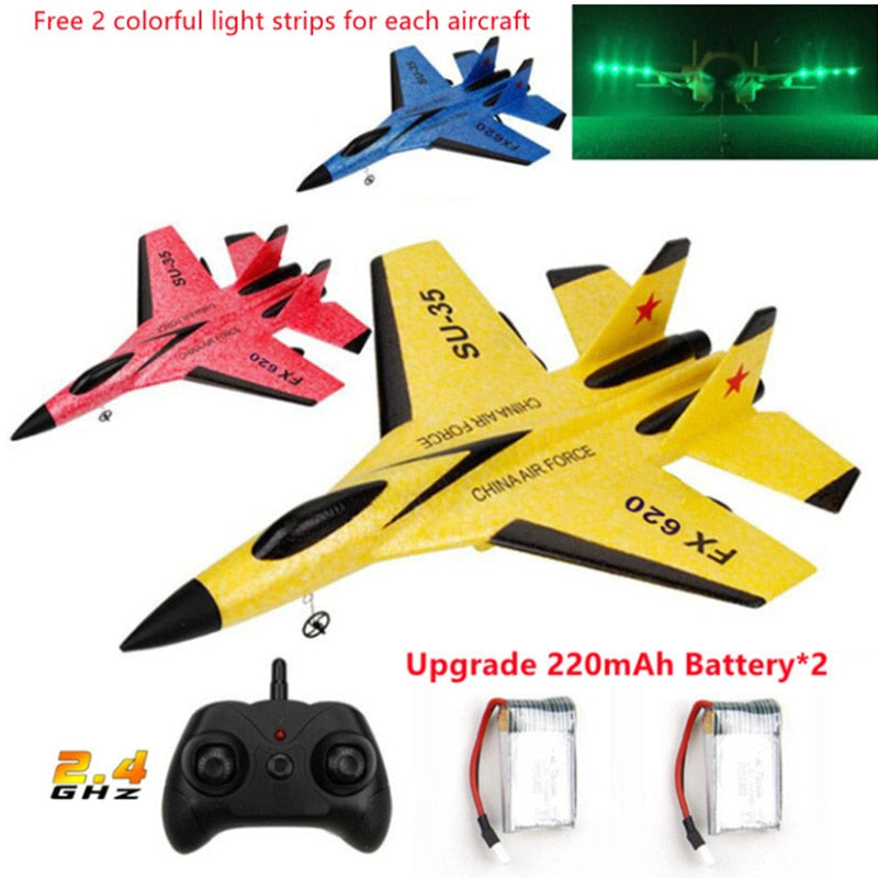 RC SU-35 Fighter Hobby Plane Glider Airplane - 2.4G Remote Control Aerial Toy - ToylandEU