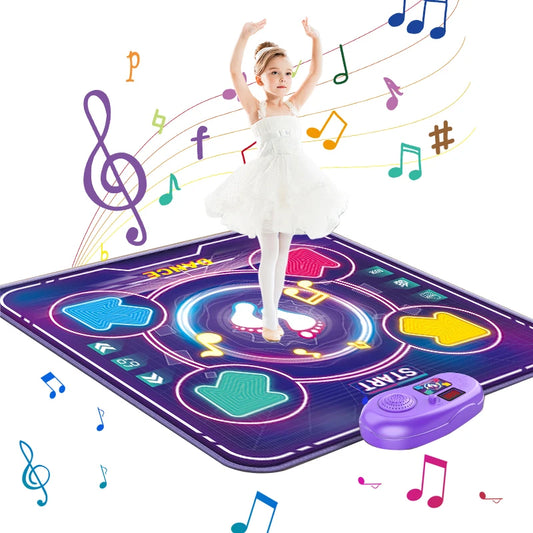 Kids Dance Mat With Bluetooth Lights Educational Toy