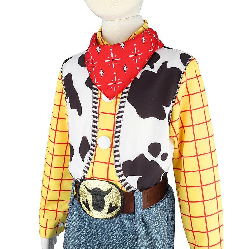 Boys Cowboy Costume | Yellow Plaid Shirt | Toylandeu™