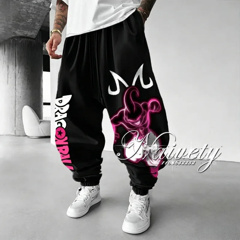 Dragon Ball Joggers | Kame Symbol Print | Quick Dry | Plus Size Adults Kids