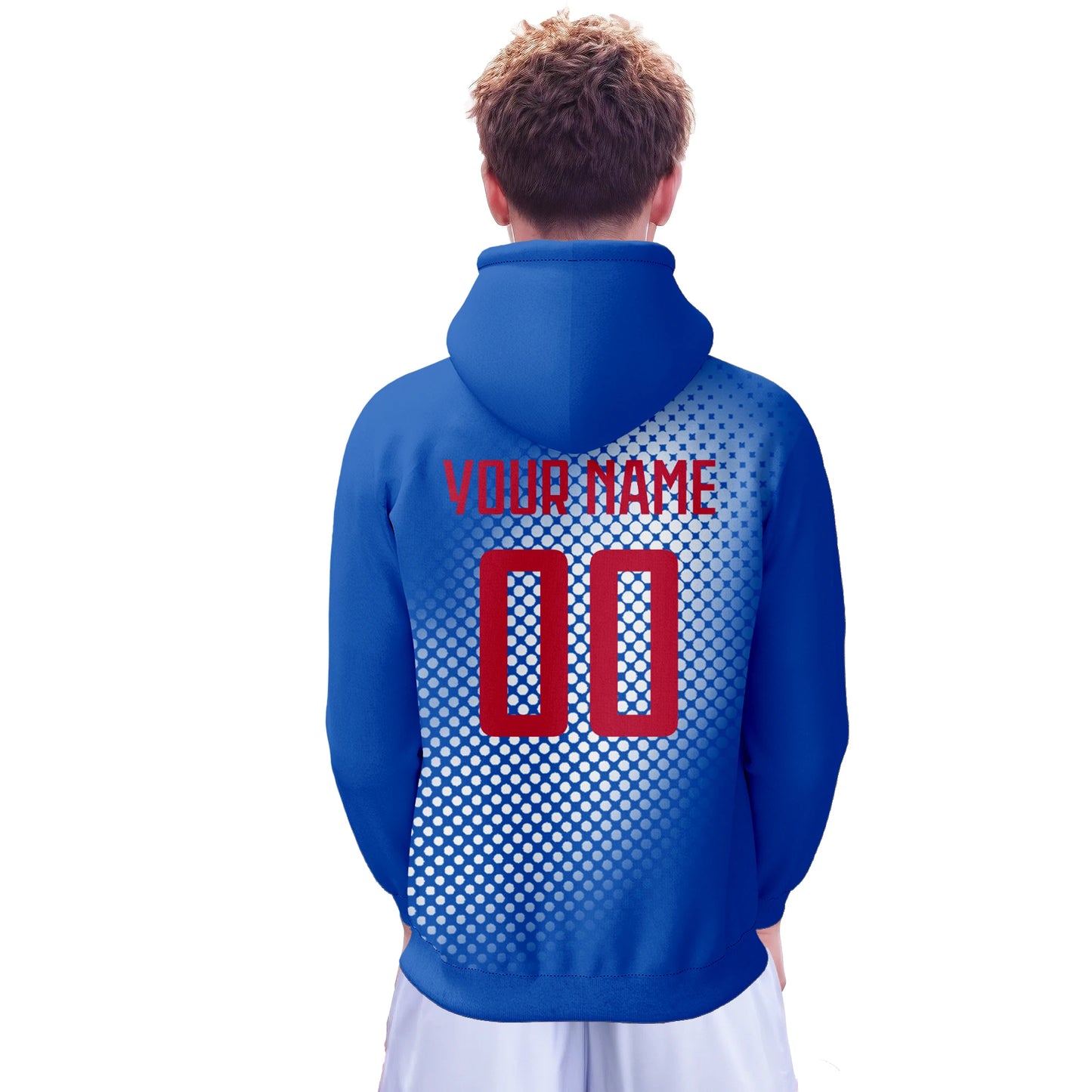 Personalized Japan National Soccer Team 3D Hoodie with Custom Name and Number - Ideal Gift for Soccer Fans of All Ages