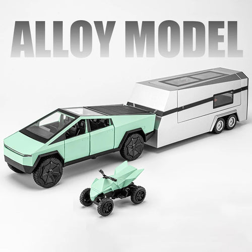1:32 Scale Tesla Cybertruck Model Y Diecast Alloy Toy Car with Trailer AliExpress Toyland EU