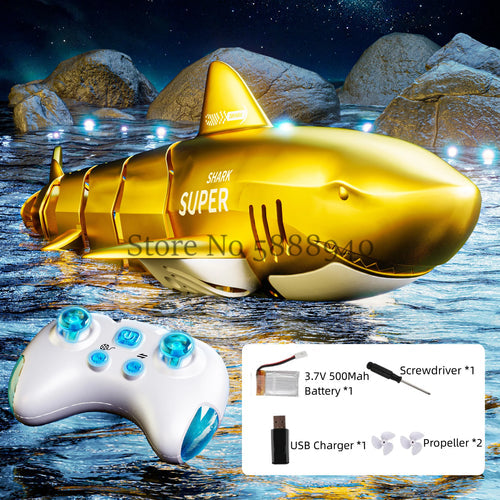 Remote Control Shark Boat with Realistic Movement and Waterproof Design ToylandEU.com Toyland EU