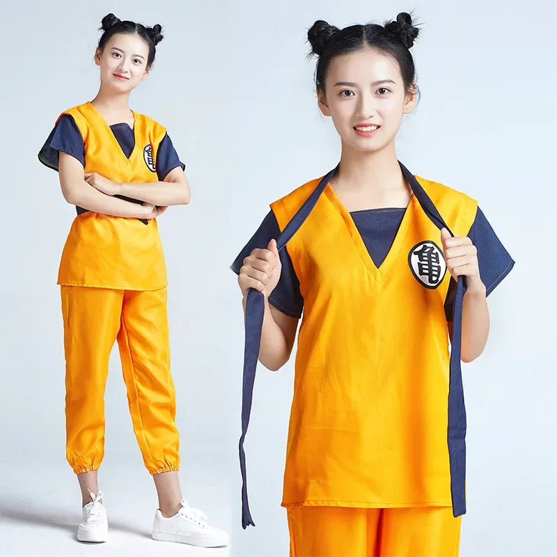 Epic Son Goku Cosplay Costume Set for All Ages - Unisex Adventure Ready!