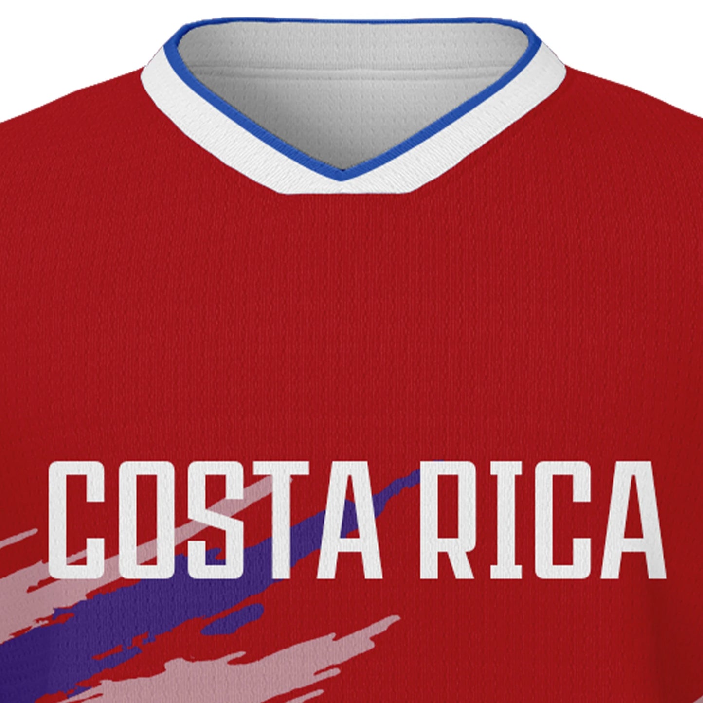 Personalized Costa Rica Kids Soccer Jersey Set - Custom Football Shirt with Name & Number for Boys and Girls