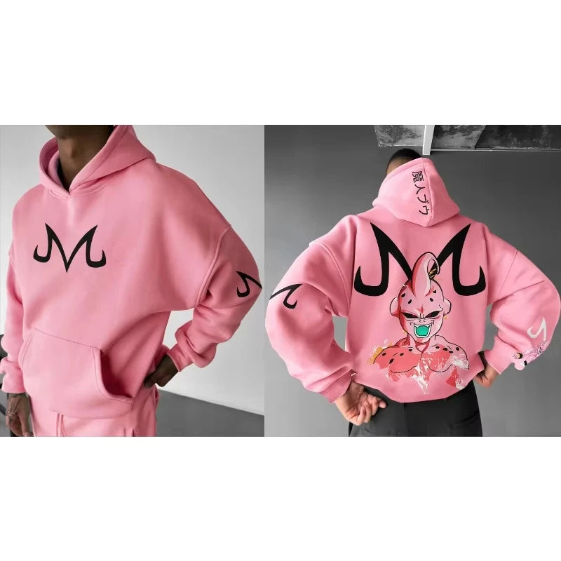 Hoodie | Majin Buu Dragon Ball Theme | Unisex Cosplay | Adult and Child Sizes