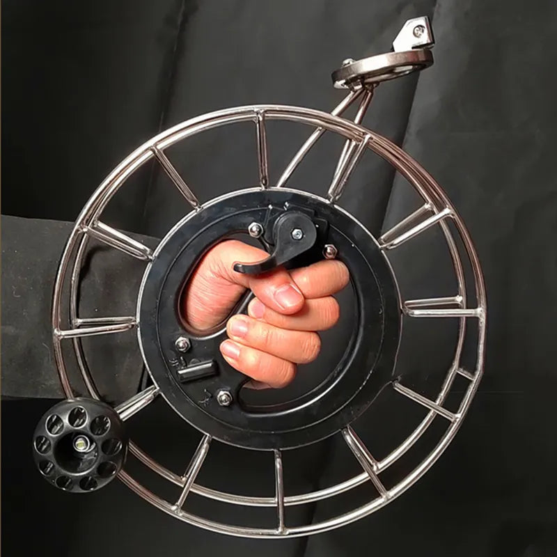 Large Foldable Stainless Steel Kite Reel for Adults - Free Shipping