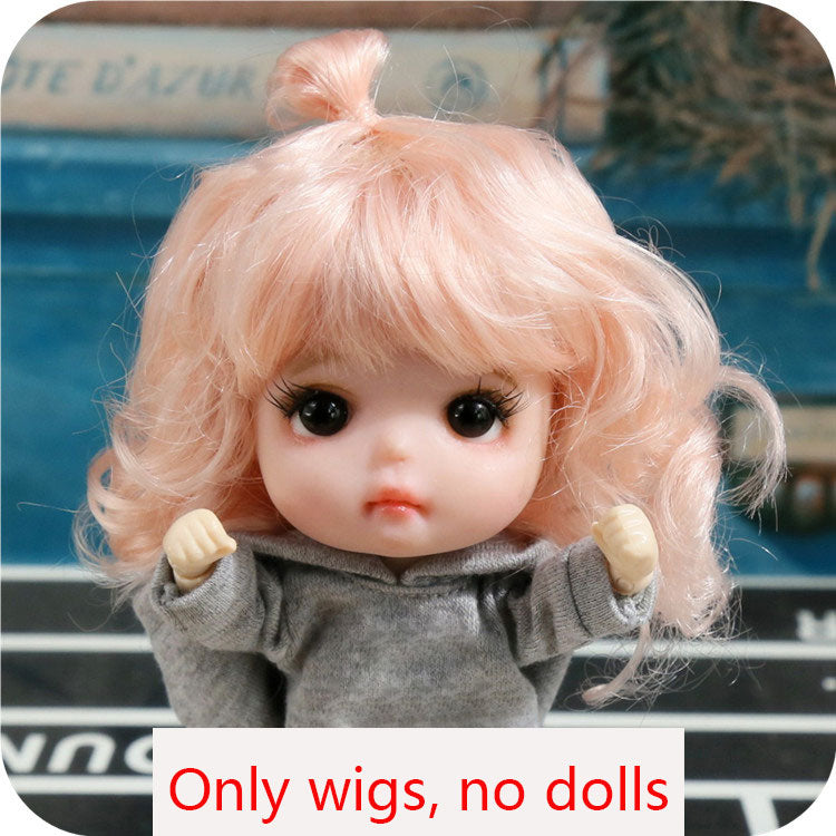 New 1/8 BJD Wig Pink Golden SD Doll Wigs with Cute Braided Hair Toyland EU