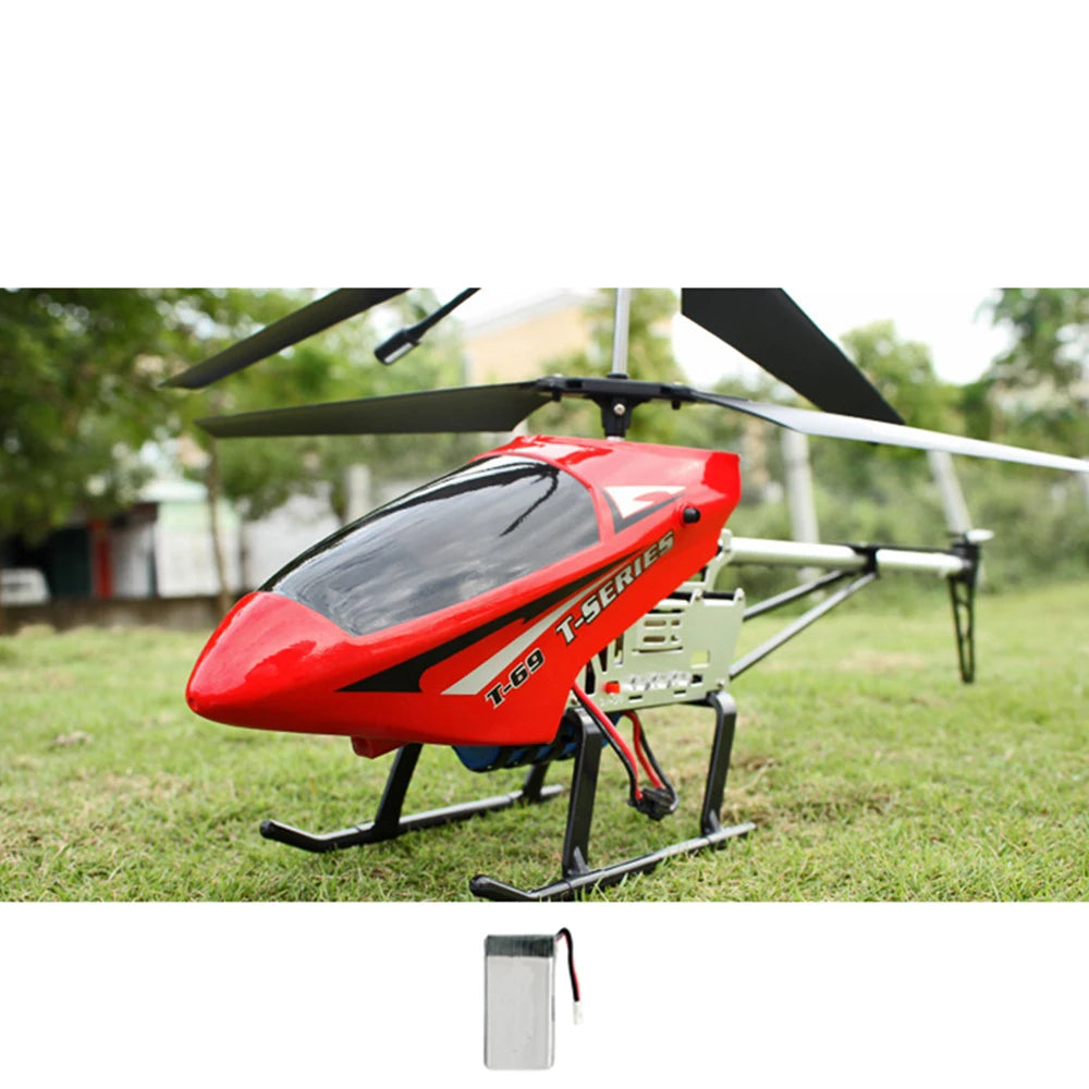 RC 80cm Remote-Controlled Helicopter with Anti-Fall Design - Durable Outdoor Toy Aircraft for Kids' Birthdays