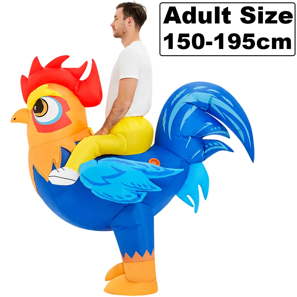 Inflatable Dinosaur Costume | Unisex Fit | Air Blown | Adult Youth Party Suit