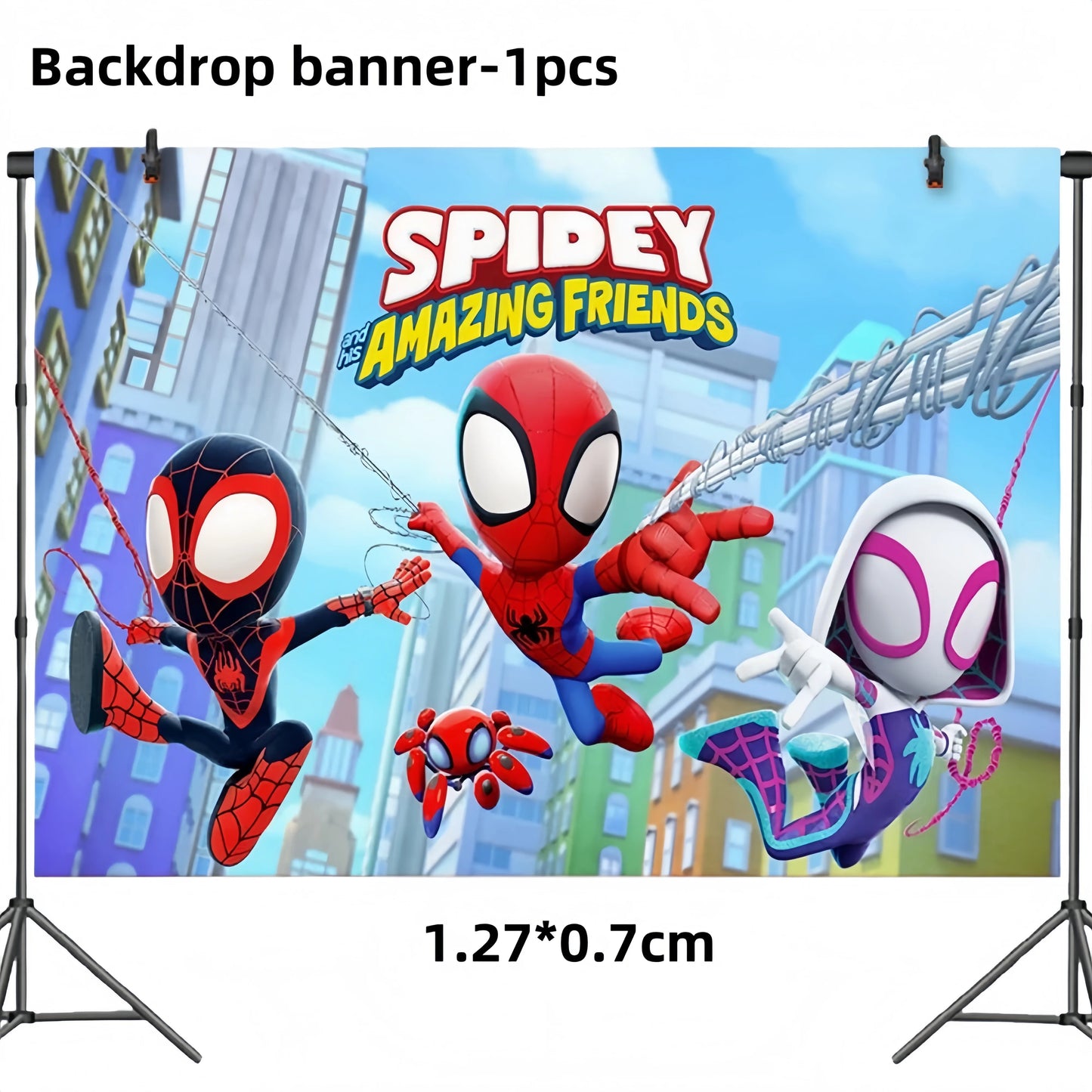 Spider Hero Party Decor | Plates Cups Banner | Balloon Party Favors | Set