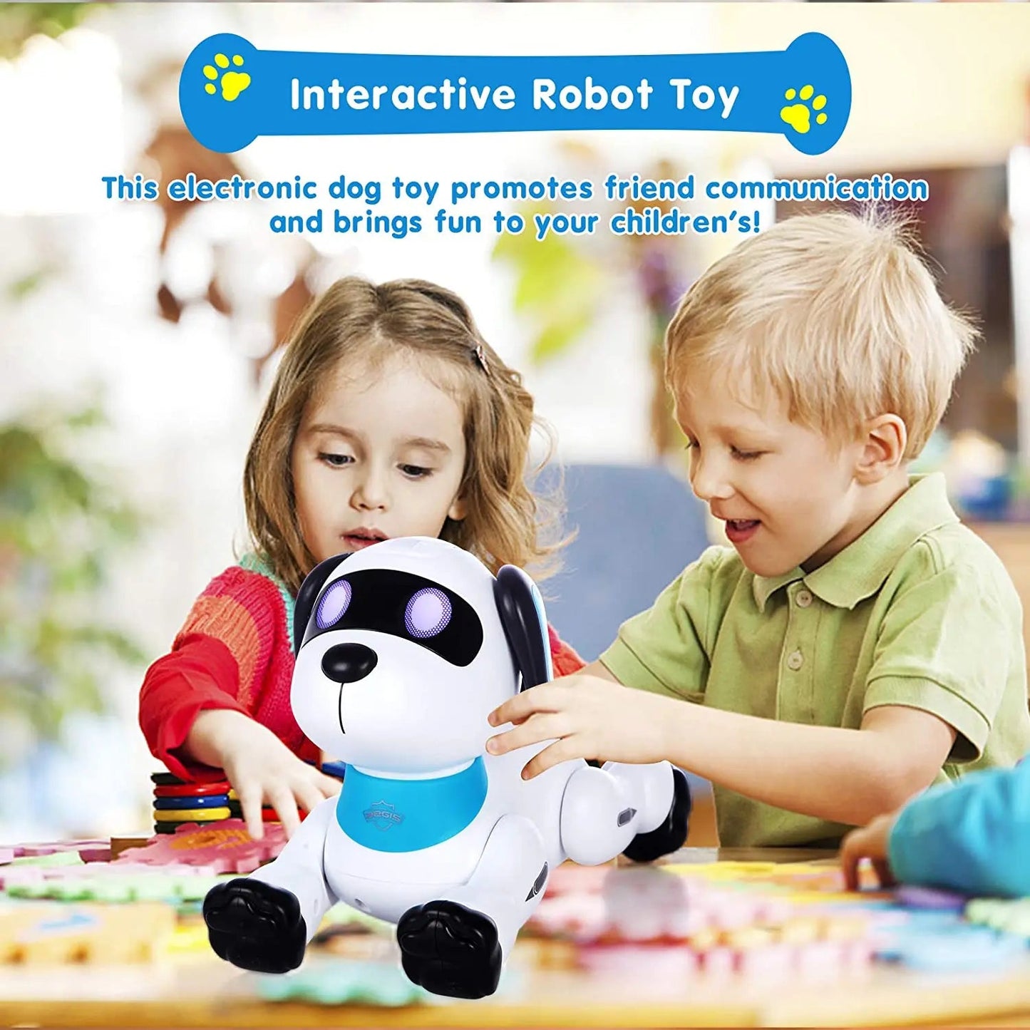 Interactive Robot Dog Toy with Remote Control and Voice Activation