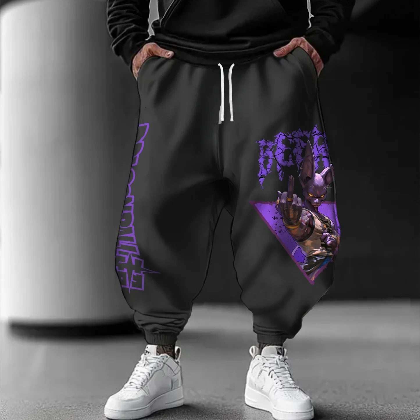 Dragon Ball Jogger Pants | Unisex Polyester Cosplay | Majin Buu | Sizes S-XL