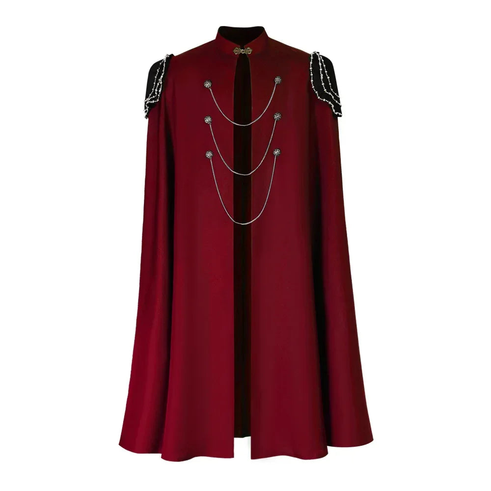 Medieval Gothic Cloak For Cosplay Cape With Chain Unisex - ToylandEU