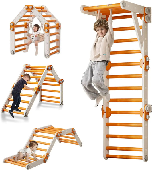 Pikler Triangle Climber Foldable Montessori Indoor Gym