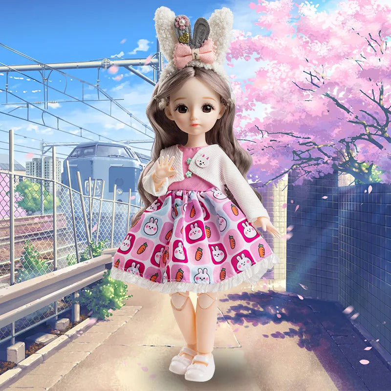 Kawaii 30cm BJD Doll with Princess Clothes and Accessories - ToylandEU