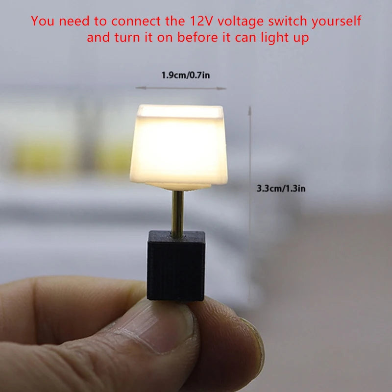 Miniature Desk Lamp | 1:20 Scale Model | Plastic Design | Single Unit Mini Toy