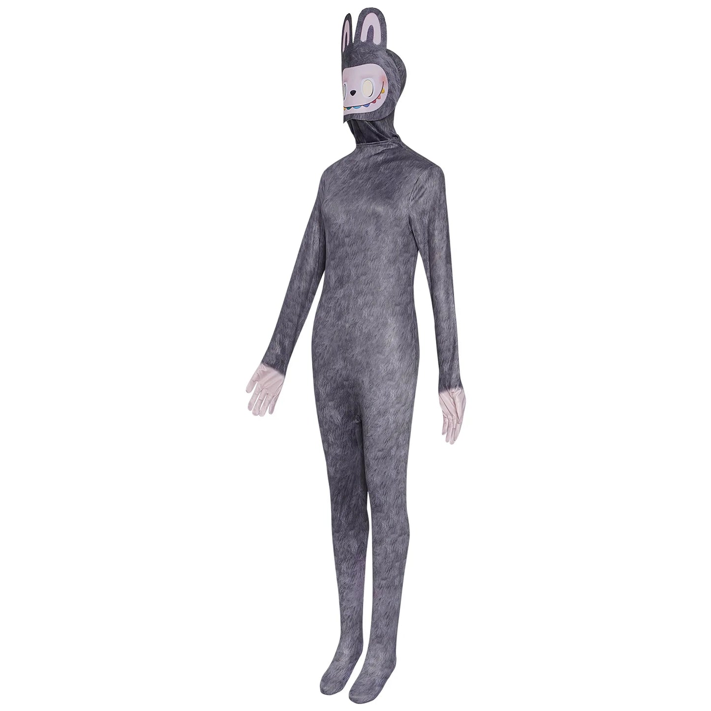 Labubu Costume | Cosplay Jumpsuit with Mask | Adult & Kids