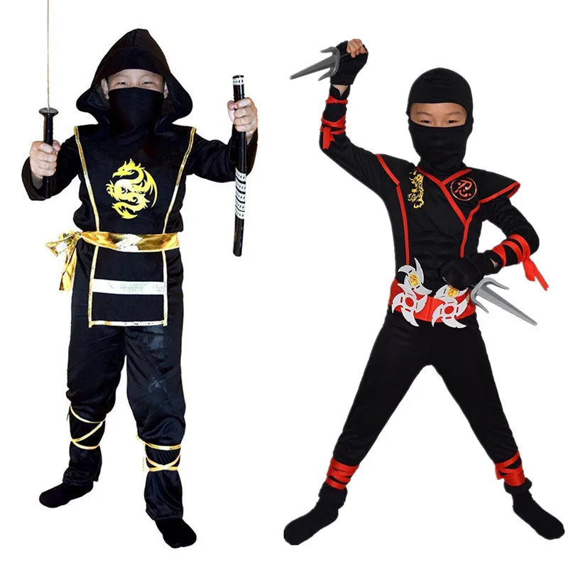 Epic Kids Ninja Warrior Costume Set with Anime Foam Accessories