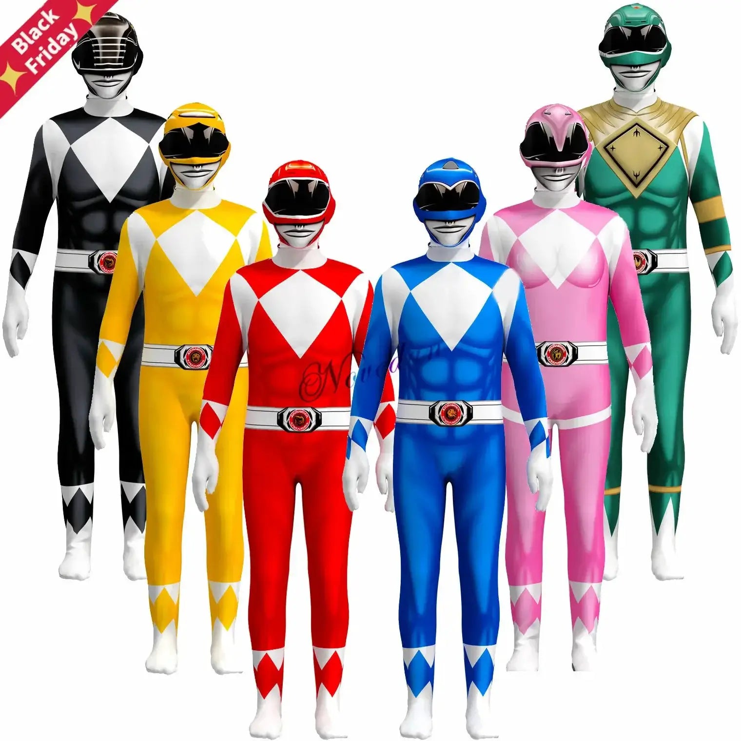 Power Samurai Sentai Shinkenger Rangers Costume Adult Kids Superhero Cosplay Halloween Birthday Party Jumpsuit Zentai Suit - ToylandEU
