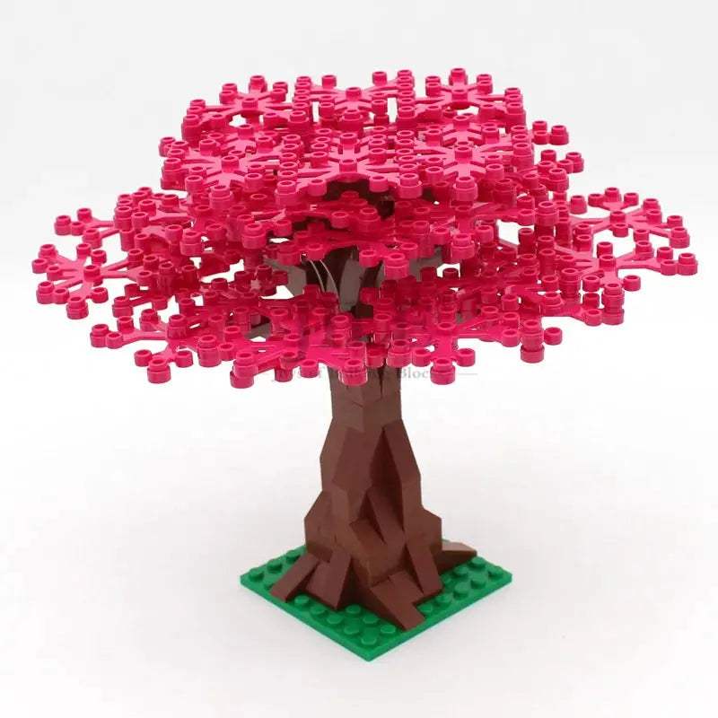MOC Sakura Flower Stem Tree Building Blocks Set DIY Cherry Blossom Bricks Treehouse Model Decoration Toys 24866 19119 2417 2423 - ToylandEU