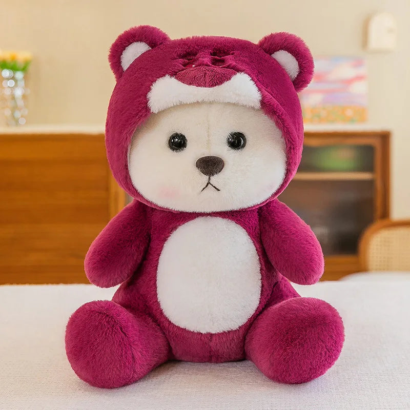 New Kawaii Lena Bears Stitch Plush Doll Turn into Teddy Bear Throw