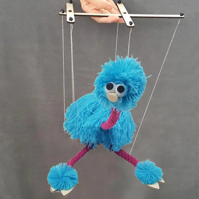 Ostrich Marionette Puppet Toy - Fun and Educational String Doll for Kids