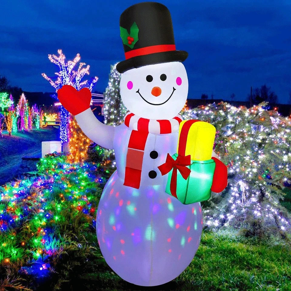 Christmas Inflatable Snowman | 1.5 Meter | Color Led Lights | Outdoor Decor