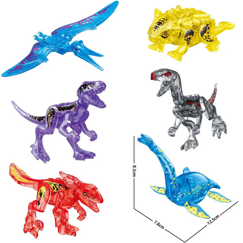 Jurassic World Dinosaur 3D Model Building Blocks Set White ToylandEU.com Toyland EU