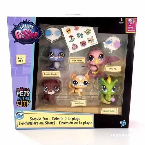 Littlest Petshop Playset | Mini Animal Figures | 2 Cm Size | Kids Toy