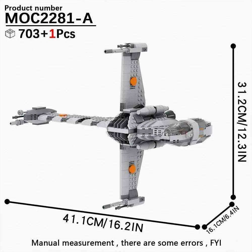 Space Wars Fighter Building Blocks Set For Realistic Dioramas - ToylandEU